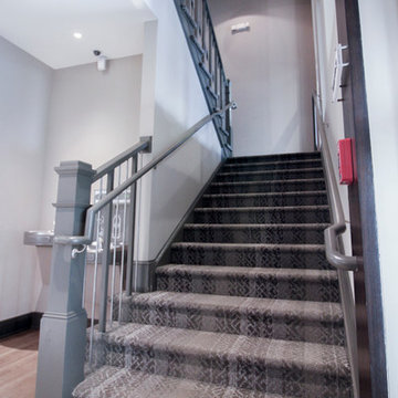 30_Industrial Style Staircase in Renovated Community Clubhouse, Arlington VA 222