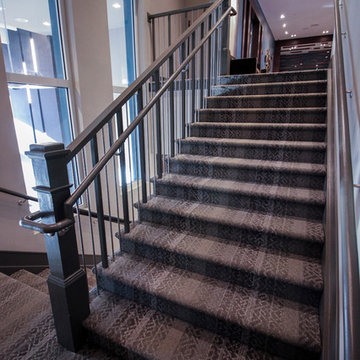 30_Industrial Style Staircase in Renovated Community Clubhouse, Arlington VA 222
