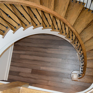 34_Elegant & Eye-Catching European Style Iron & Wooden Staircase, Leesburg VA 20