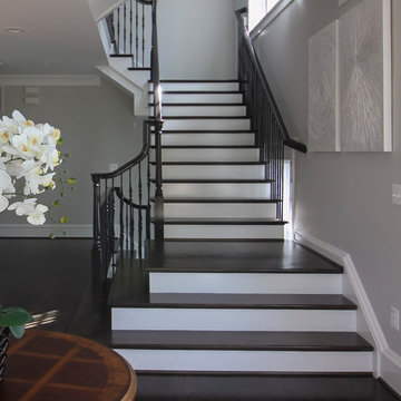 41_Dramatic Semi-Floating Staircase for Top D.C. Area Builder, Arlington VA 2220