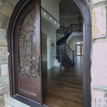 45_Inspiring Oak & Wrought Iron Balustrade in Stunning Residence, Mclean VA 2210
