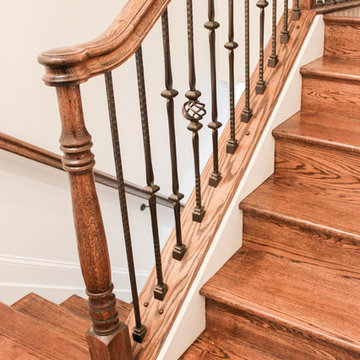 51_Elegant and Welcoming Twin Curved Staircase, Alexandria VA 22060