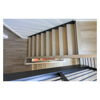 52_Minimalist & Floating Open-Riser White Oak Stairway, Arlington, VA ...