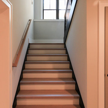 52_Minimalist & Floating Open-Riser White Oak Stairway, Arlington, VA 22207