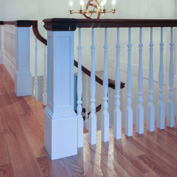 56_Elegant Wall-Mounted Craftsman Style Staircase, Arlington VA 22205