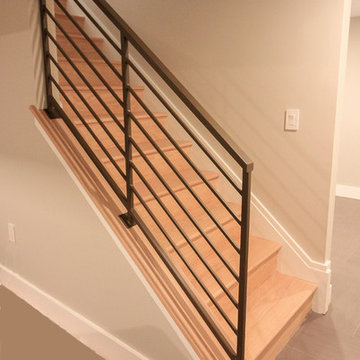 60_Contemporary Oak Staircase with Frame-less Glass Balustrade, Arlington, VA 22