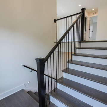 65_Metal-Vertical Balustrade in Contemporary Home, Bethesda MD 20817