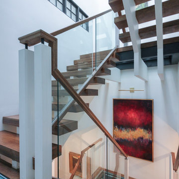 68_Innovative and Ultra-modern Stairs with Glass Landings, Washington DC 20009
