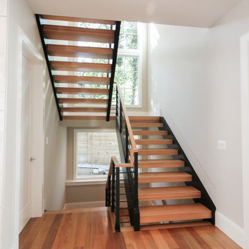 73_Bold & Gorgeous Stairs in Contemporary Entryway, Bethesda MD 20814