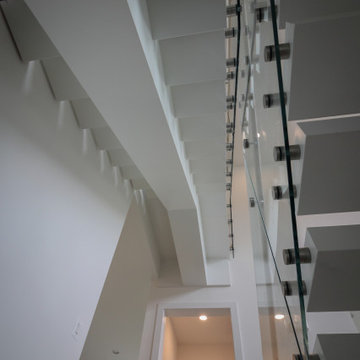 80_Floating Switchback Glass + Mono-beam Staircase, McLean VA 22101