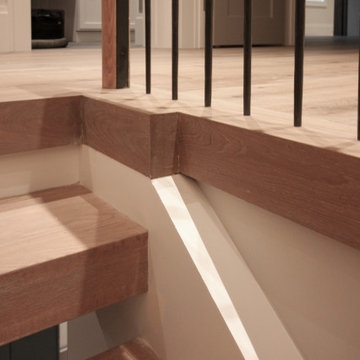 81_Modern Oak Steps with Raised Area for Seating, Great Falls VA 22066