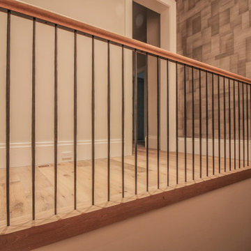 81_Modern Oak Steps with Raised Area for Seating, Great Falls VA 22066
