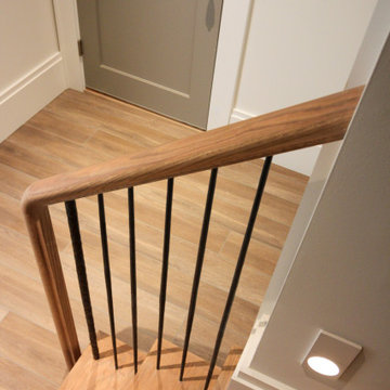 81_Modern Oak Steps with Raised Area for Seating, Great Falls VA 22066