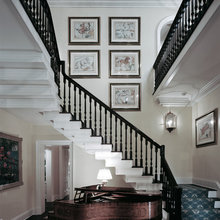 Meg's staircase picture hanging system