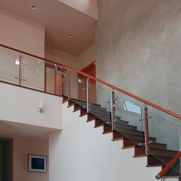 A large and dramatic foyer.