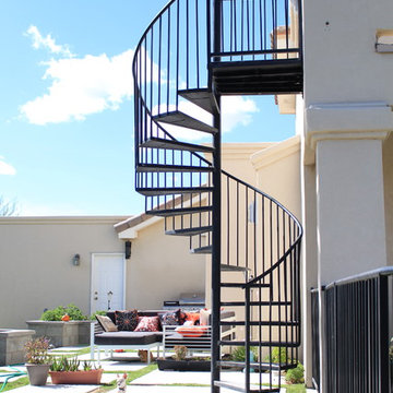 A Spiral Staircase at Corte Rimini Way