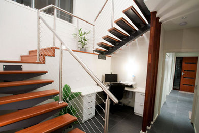 Inspiration for a contemporary staircase remodel in Brisbane