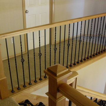 Alder handrail & stair posts