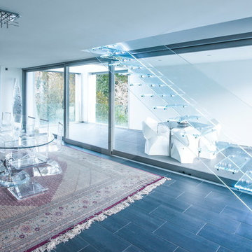 All-Glass Staircase with full integrated LED