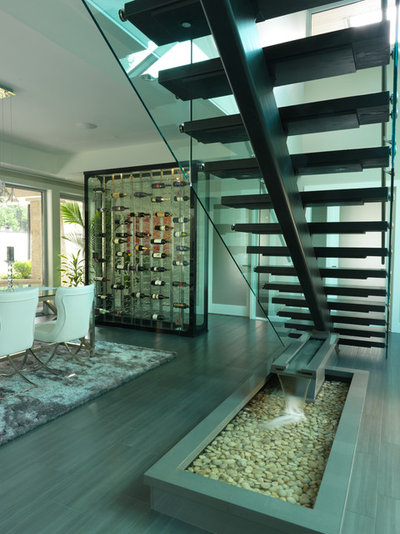 Modern Staircase by Blue Grouse Wine Cellars