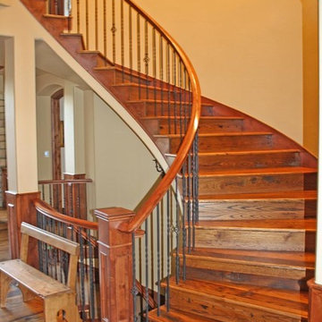 All Wood Spiral Staircase