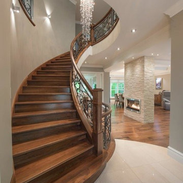 American Walnut Sweeping staircase