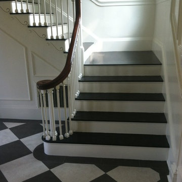 Aniline Dyed, Dark Stained Stair Treads