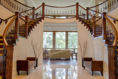 Example of a classic staircase design in Vancouver