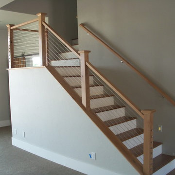 Another view of the cable railing staircase