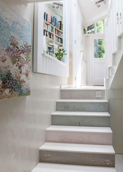 Shabby-chic Style Staircase by Chris Snook