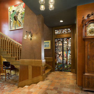 Arts & Crafts Residence - stair hall