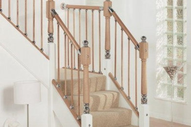 Inspiration pour un escalier minimaliste de taille moyenne.