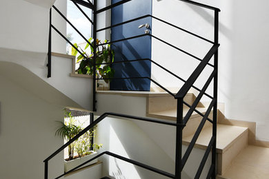 Design ideas for a contemporary staircase in Tel Aviv.