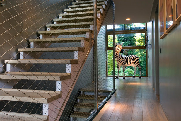 Contemporary Staircase Barcode House, MVRDV
