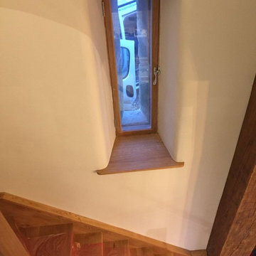 Barn Conversion Recessed Window on Stairs
