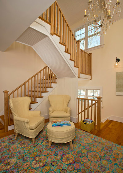 Farmhouse Staircase by Phinney Design Group