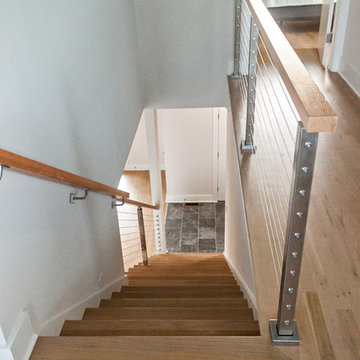 Beach home remodel stairs
