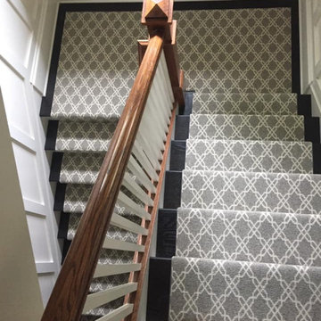 Beautiful Custom Hollywood Stair Runner & Landing