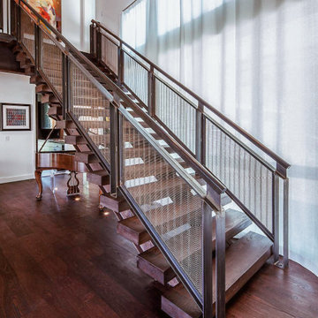 Beautiful Industrial Style Staircase