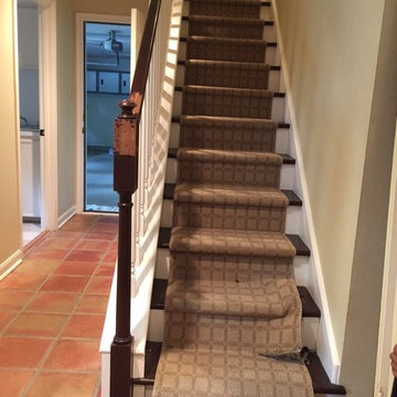 before and after stairway
