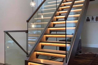 This is an example of a contemporary staircase in Dorset.