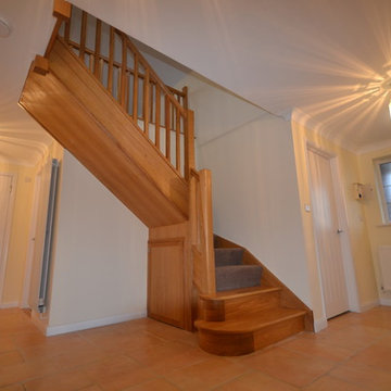 Bespoke oak staircase for bungalow loft conversion