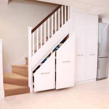 Bespoke under stairs storage system in London, UK