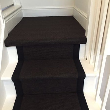 Black Carpet Runner to Stairs
