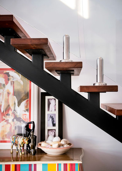 Contemporary Staircase by Swell Homes