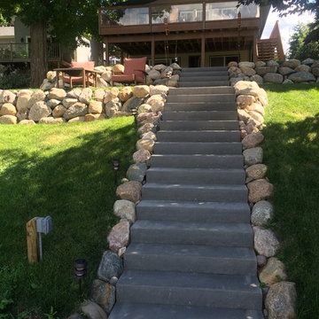 Bluestone Stairs & Boulder Walls