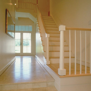 Example of a classic staircase design in Boston