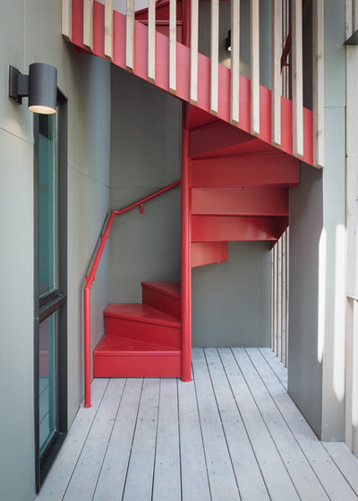 Midcentury Staircase by Webber + Studio, Architects