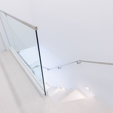 Bright and Airy Glass Railings