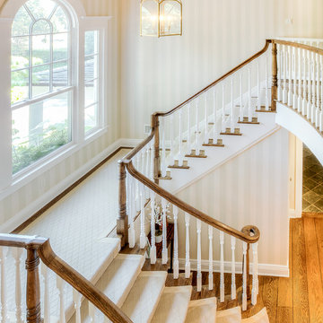 Bright Entryway Staircase